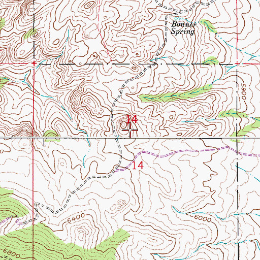 Topographic Map of Davis Nickel Prospect, CO
