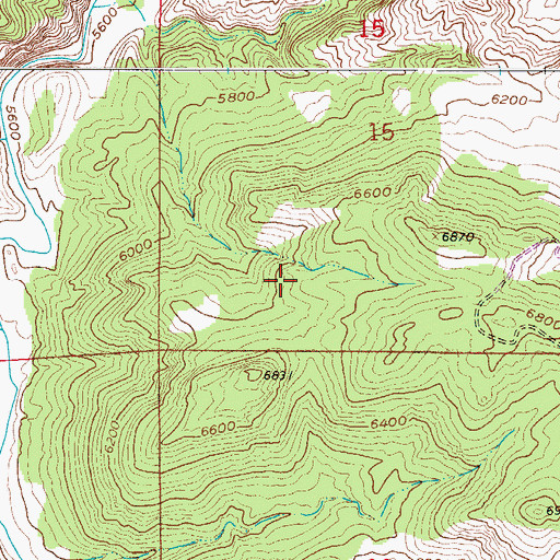 Topographic Map of Treasure Hill Mine, CO