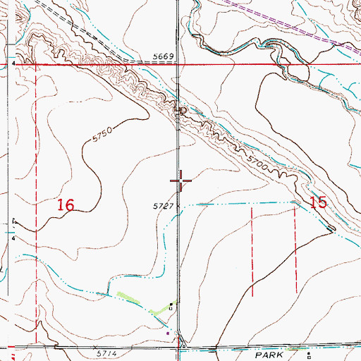 Topographic Map of Sheep Draw Quarry, CO