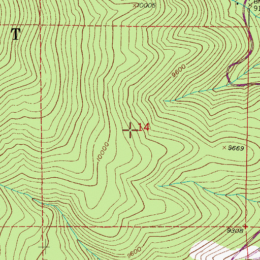 Topographic Map of Tom Lyle Group Mines, CO