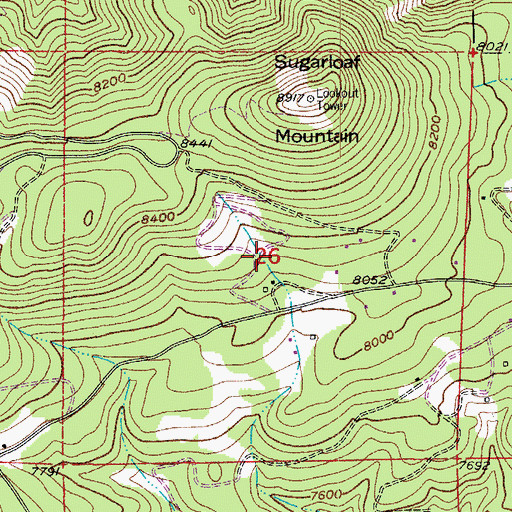 Topographic Map of Amalban Thief Mine, CO