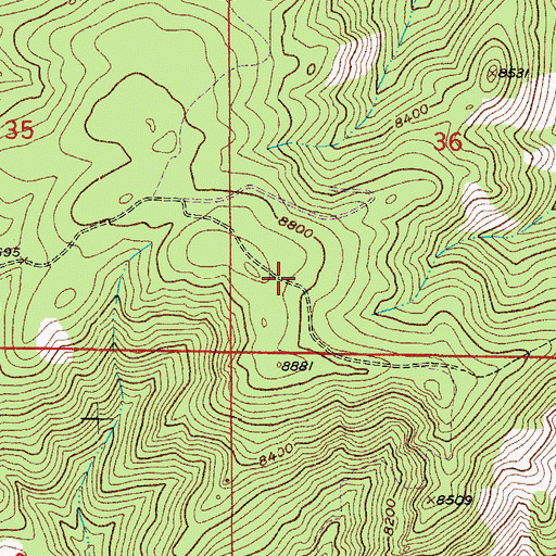 Topographic Map of Bondholder Mine, CO