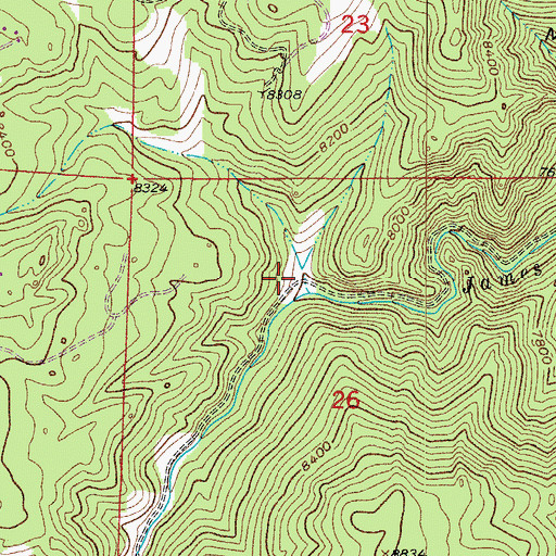 Topographic Map of Fair Day Mine, CO