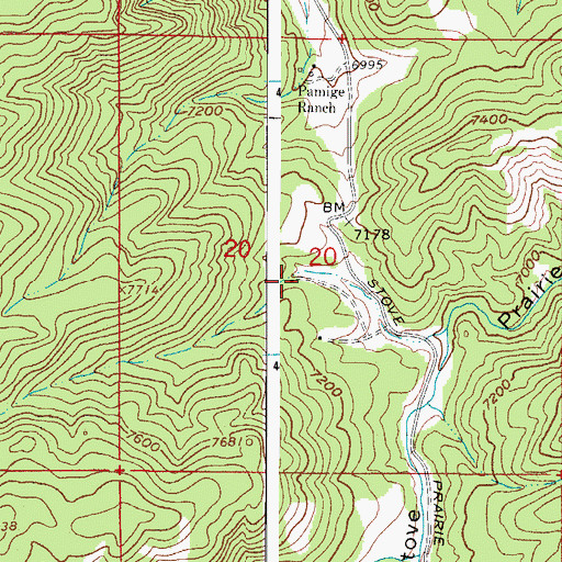 Topographic Map of HG and J Number Three Claim, CO