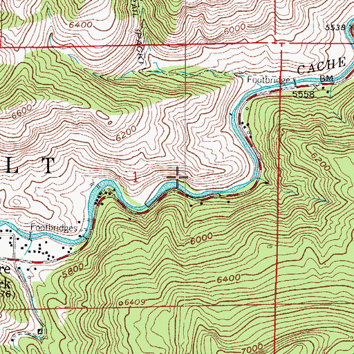 Topographic Map of Langston Pit, CO