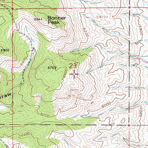 Topographic Map of Echo Glen Mine, CO