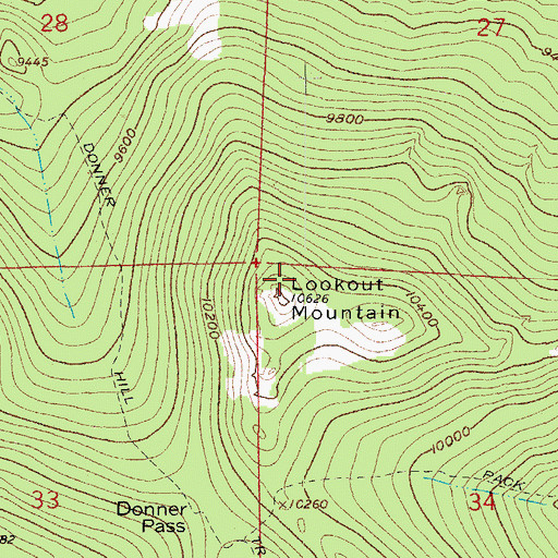 Topographic Map of Clipper Number One Mine, CO