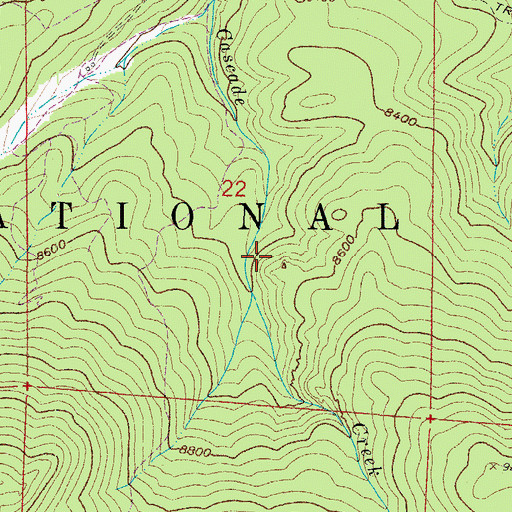Topographic Map of Debbie Doll Beryl Claim, CO