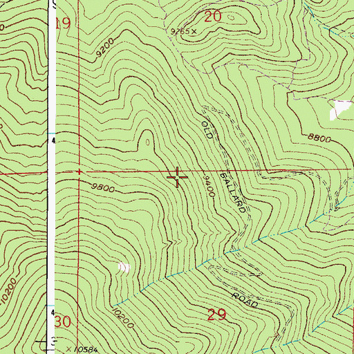 Topographic Map of Huckleberry Beryl Deposit, CO