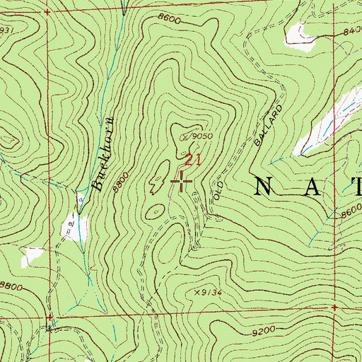 Topographic Map of Kings Kanyon Claims, CO