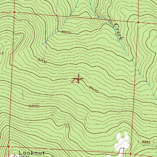 Topographic Map of Reta Beryl Claim, CO