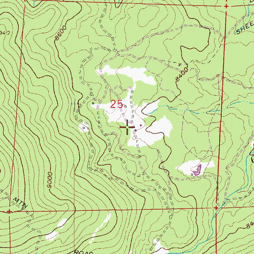 Topographic Map of Thodab Claim, CO
