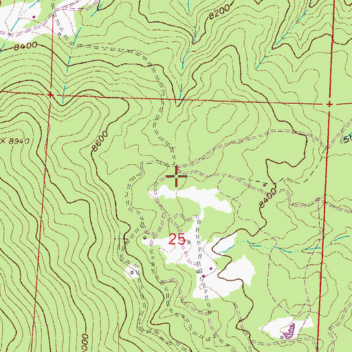 Topographic Map of Beryl Number Five Prospect, CO