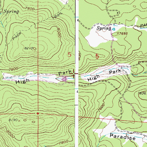 Topographic Map of Wisdom Ranch Mine, CO