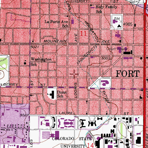 Topographic Map of Treiber Pit, CO