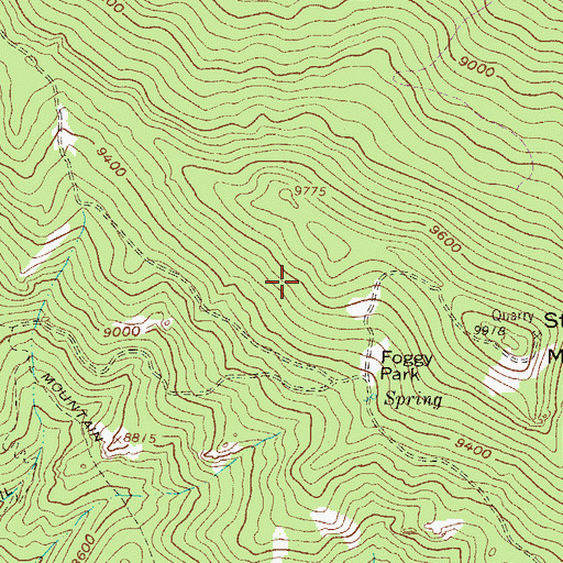 Topographic Map of Lewis Beryl Mine, CO