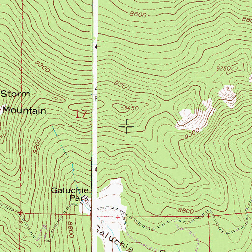 Topographic Map of Hide-a-way Claim, CO