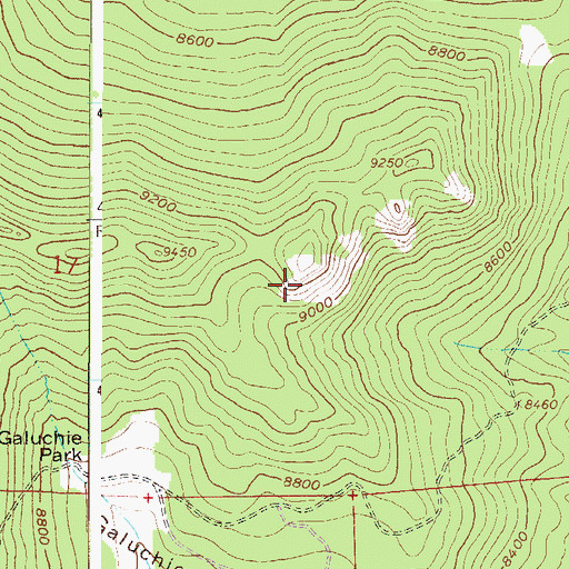 Topographic Map of Hilltop Number Three Claims, CO