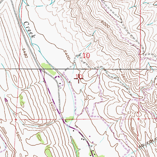 Topographic Map of Carter Tunnel Mine, CO