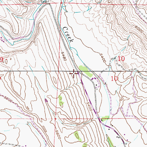 Topographic Map of Mason Ranch Mine, CO