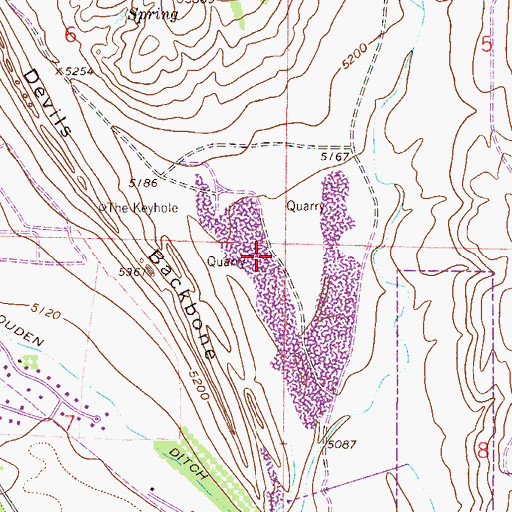Topographic Map of MYM Pit, CO