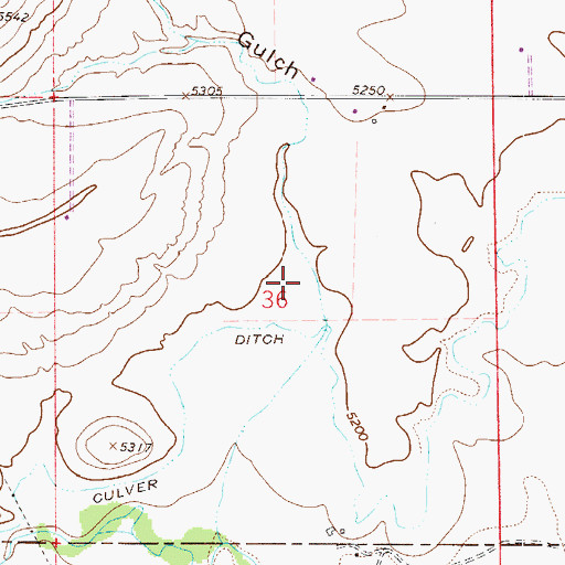 Topographic Map of Larimer Quarry, CO