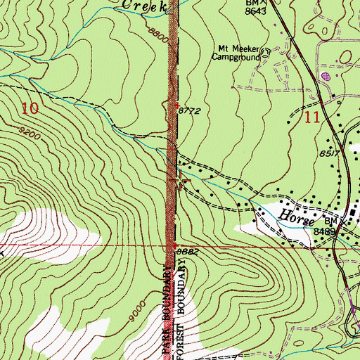 Topographic Map of Twin Sister Mine, CO