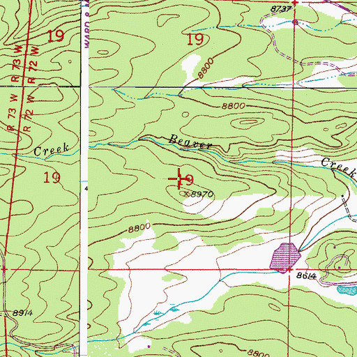 Topographic Map of Fair Day Mine, CO