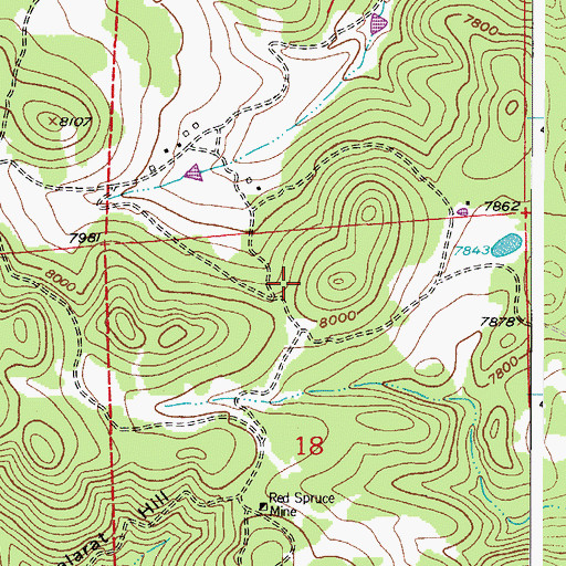 Topographic Map of Orofino Mine, CO