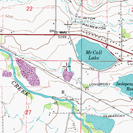 Topographic Map of Weng Pit, CO