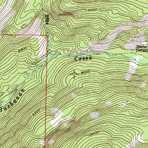Topographic Map of Ruth Group of Claims, CO