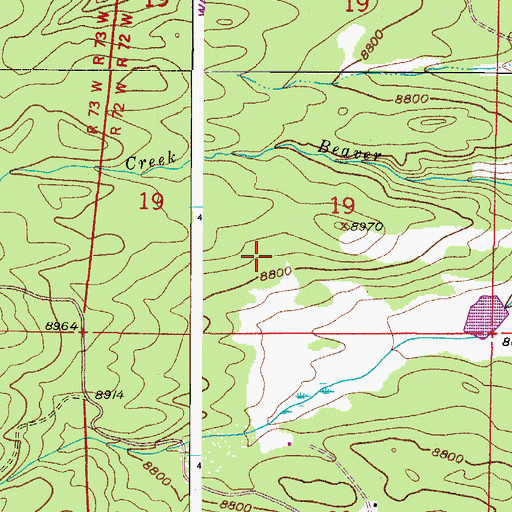 Topographic Map of Diamond Group of Mines, CO