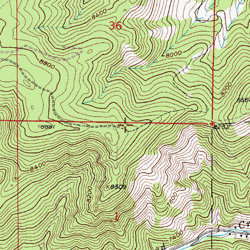 Topographic Map of Governor Group Mine, CO