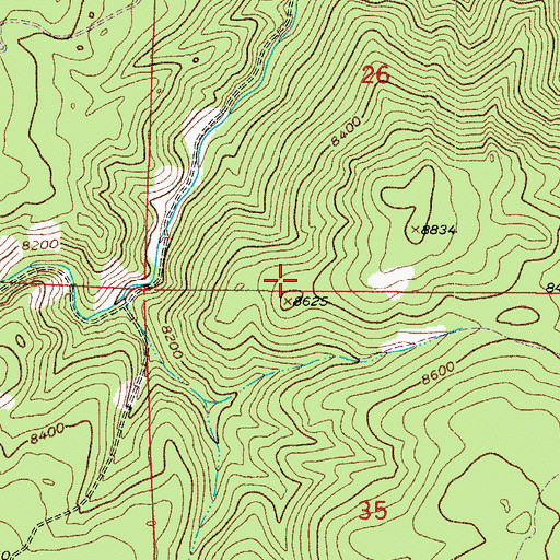 Topographic Map of New Brunswick Mine, CO