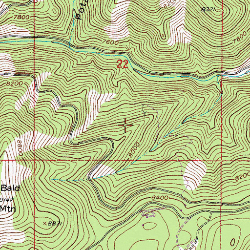 Topographic Map of Orphan Boy Mine, CO