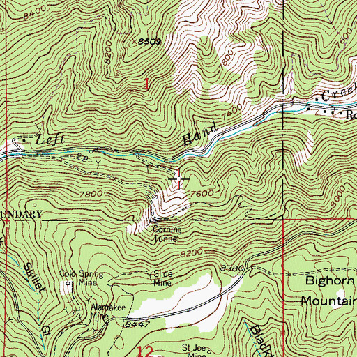 Topographic Map of Prussian Mine, CO