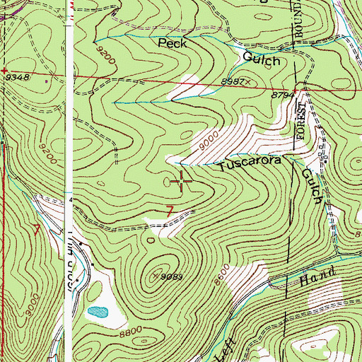 Topographic Map of Horseshoe Workings Mine, CO