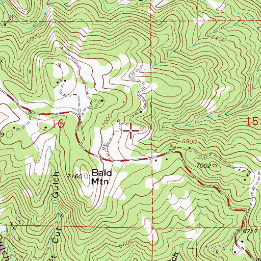 Topographic Map of Cobalt Mine, CO