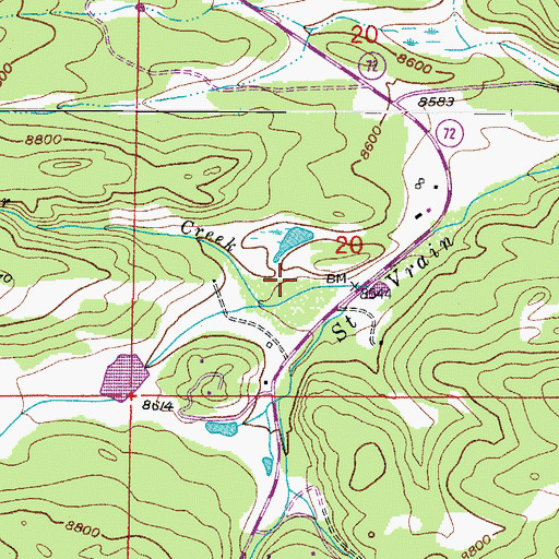 Topographic Map of No Soni Claim Mine, CO