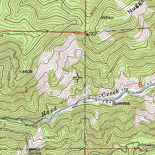 Topographic Map of Little Alice Mine, CO