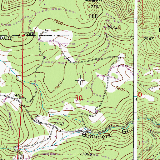 Topographic Map of Monitor Tunnel Mine, CO