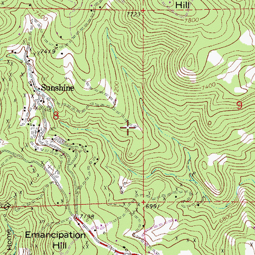 Topographic Map of Osceola Mine, CO
