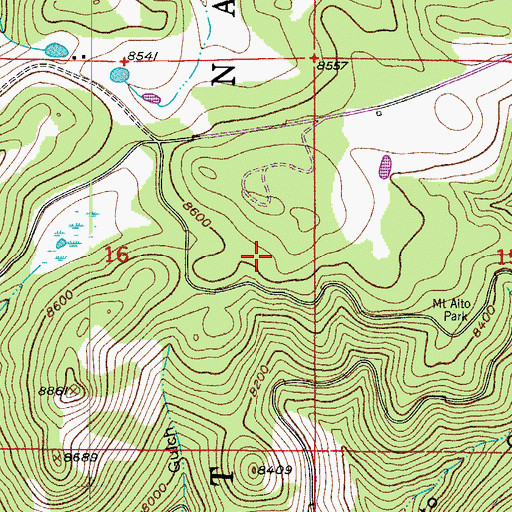 Topographic Map of White Rock Mine, CO