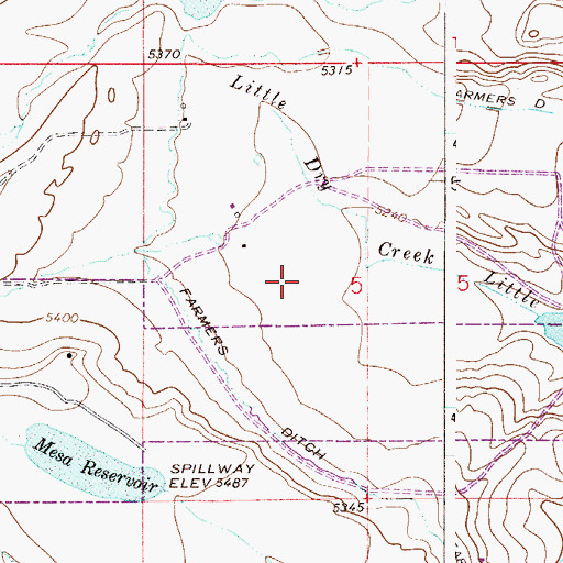 Topographic Map of Gold Hill Beryl Claims, CO