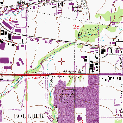 Topographic Map of Flatiron Sand and Gravel Pit, CO