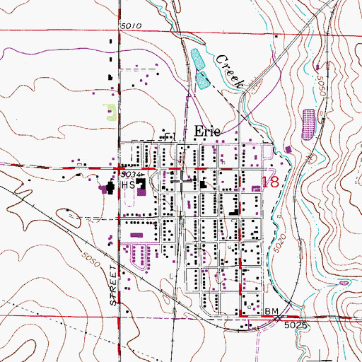 Topographic Map of Bailey Gravel Pit, CO