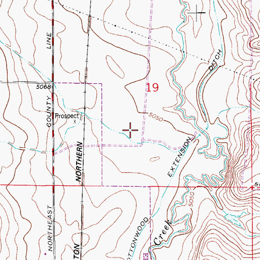 Topographic Map of Lehigh Mine, CO