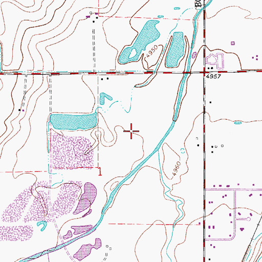 Topographic Map of New Star Mine, CO