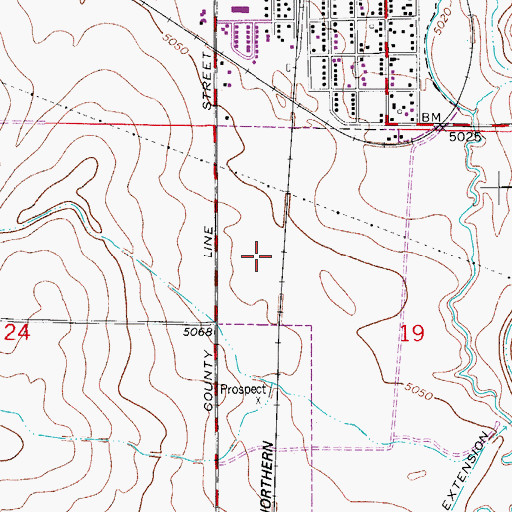 Topographic Map of Pallotts Coal Workings, CO