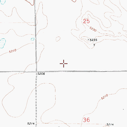 Topographic Map of Furney Manganese Prospect, CO